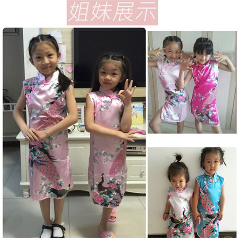 Летняя одежда, детское ципао, юбка, платье для отдыха, коллекция 2023, в западном стиле   