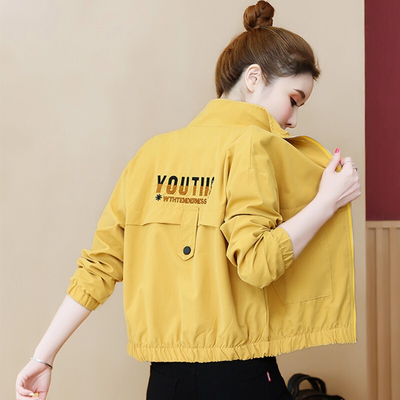 Short Trench Coat for Women, Spring and Autumn 2026 New Casual Versatile Jacket for Petite Figures, Chanel-Style Baseball Jacket