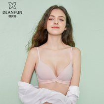 Butterfly Anfen summer new bra on top to gather thin non-steel ring skin-friendly soft breathable solid color ladies underwear