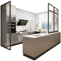 (Wile Semi-open Kitchen) Integrated Cabinets Customized Kitchen Cabinets Integrated Stove Cabinets Decoration Home