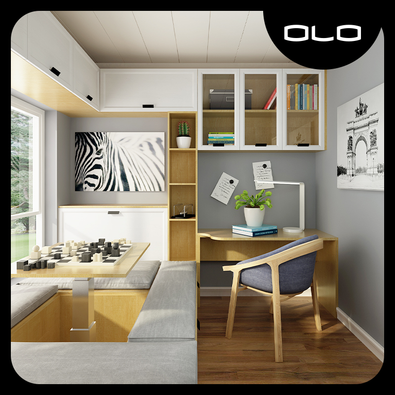 I Letatami bed Bed Wardrobe Integrated Multifunctional Home Innate children's bedroom Book room Small room Custom