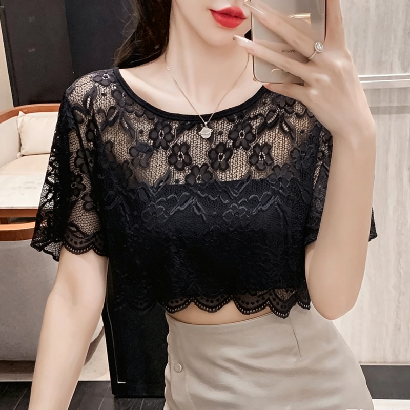 New Style Lace Fake Collar, Stylish White Summer Women's Dress, Thin Black Fake Collar Outerwear New Style Lace Fake Collar, Stylish White Summer Women's Dress, Thin Black Fake Collar Outerwear