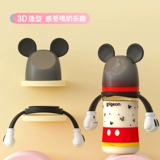 Pigeon, детская антиколиковая бутылочка для кормления для новорожденных, мультяшная пластиковая насадка, стеклянная трубочка