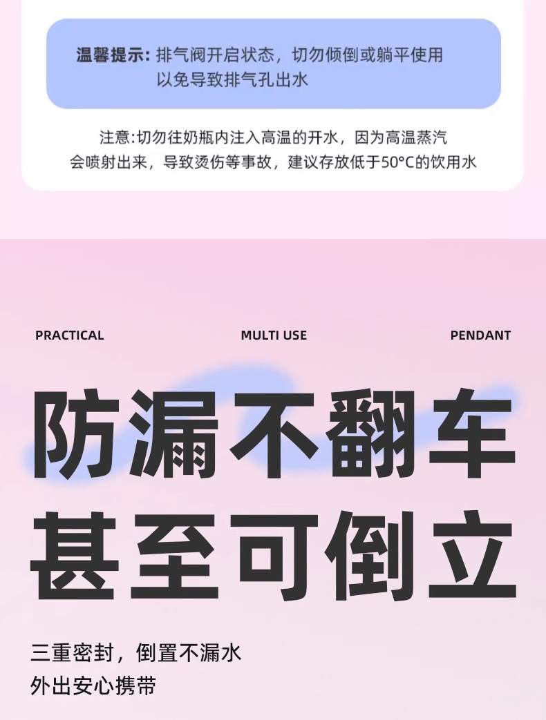 Крышка для бутылочек 安配水杯盖适配贝亲第3代奶瓶配件宽口奶瓶转换头直饮吸管重力球 Residential distribution