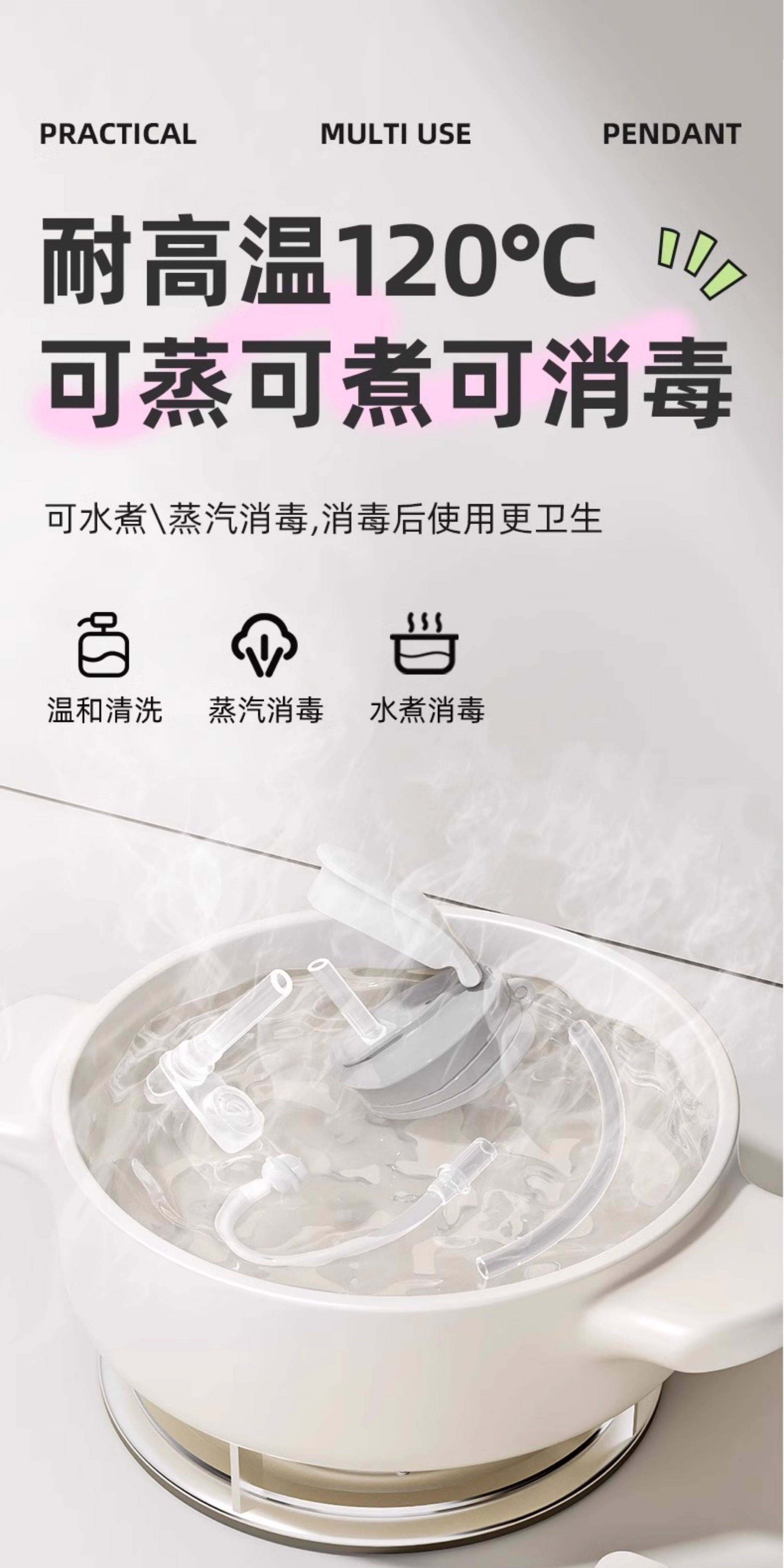 Крышка для бутылочек 安配水杯盖适配贝亲第3代奶瓶配件宽口奶瓶转换头直饮吸管重力球 Residential distribution