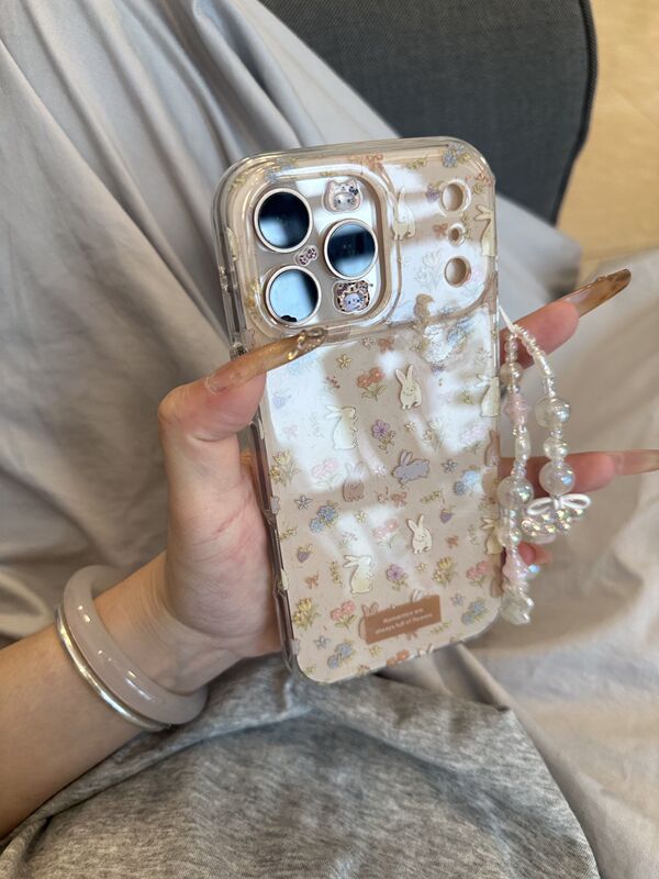Brown Jungle Floral Bunny ins Phone Case for Iphone17Promax Apple 16Pro15 Brown Jungle Floral Bunny ins Phone Case for Iphone17Promax Apple 16Pro15