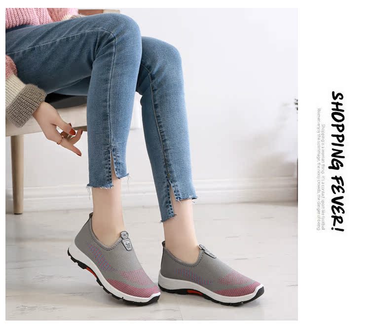 Xuân 2018 mới và giày vải Bắc Kinh cũ mới dành cho nữ thể thao và giải trí bằng phẳng đế thấp đế mềm không trơn trượt giày dép juno