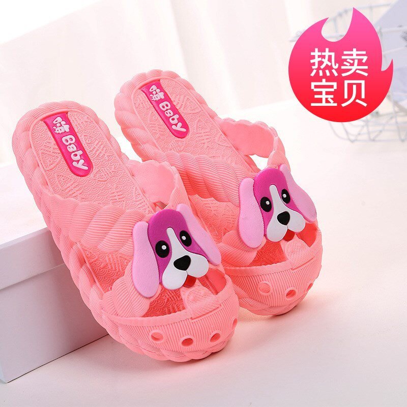 Children cool drag summer new children's slippers summer non-slip soft bottom girls cute princess slippers