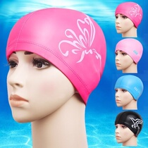 Male and female universal swimming caps PU male adult female long hair waterproof sunscreen increasing fashion protective ear professional swimming cap