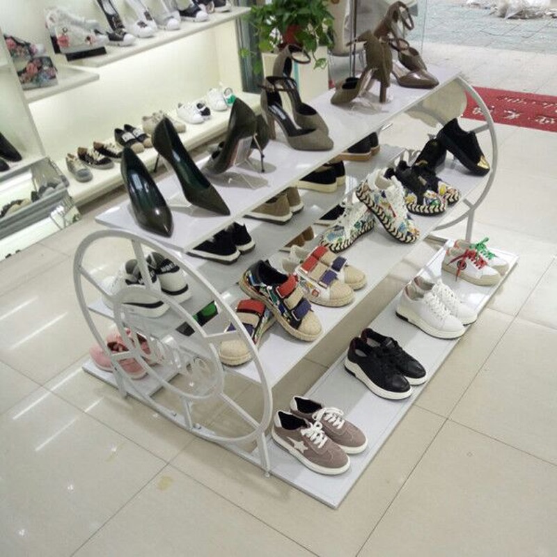 Clothing store window bag rack display rack shoe store shoe rack multi-layer showcase floor-to-ceiling Nakajima water table display rack