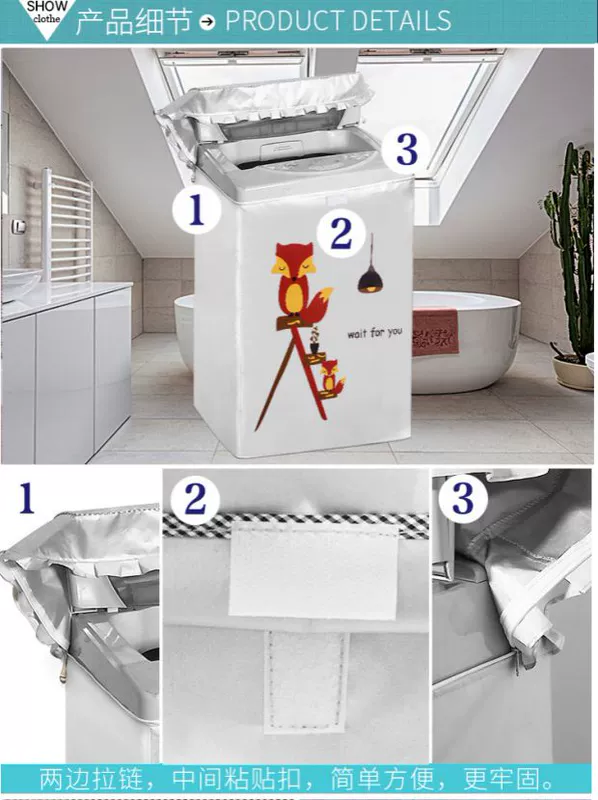 Changhong giặt Máy bìa 8/9 kg XQB90-9018 đặc biệt nắng bụi bảo vệ bìa XQB80-8098 - Bảo vệ bụi bọc remote tivi