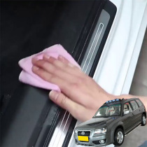 Suitable for Mustang F10 F12 F16 car door sill strip anti-step protection high-grade anti-scratch protection strip anti-collision