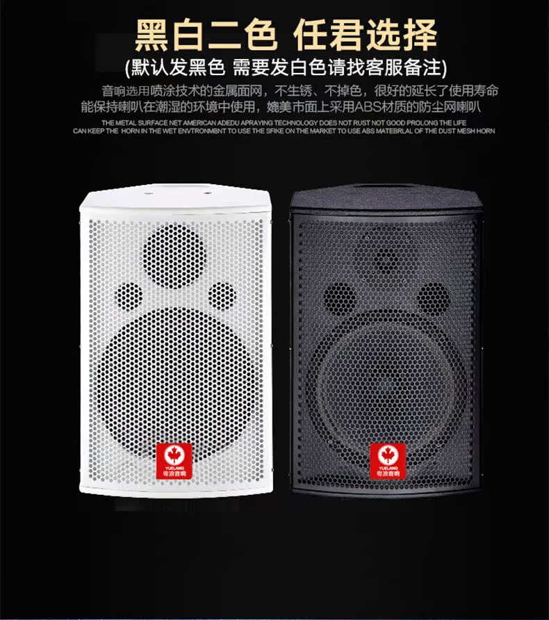 đèn nháy led 1 màu 粤 H10 inch chuyên nghiệp vừa và nhỏ phòng hội nghị âm thanh đặt phòng tập thể dục khiêu vũ phòng KTV karaoke sân khấu đám cưới treo tường loa không dây micro thiết bị hệ thống khuếch đại đèn led nháy theo nhạc mini