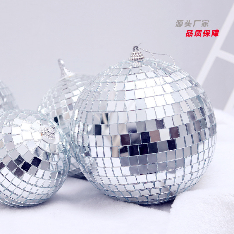 Christmas Decorations Mall Windows Mirror Ball Disco Bar Kvt Hanging Pieces Photographic Props Laser Reflective