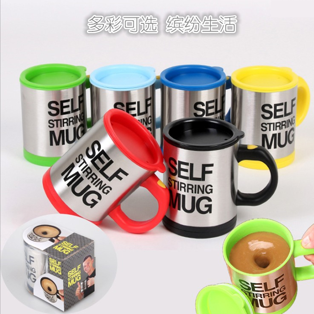 Tự động pha cốc điện cà phê lười cốc nước đôi bằng thép không gỉ xách tay protein sữa trà quà tặng sáng tạo - Cà phê bình pha cafe cold brew