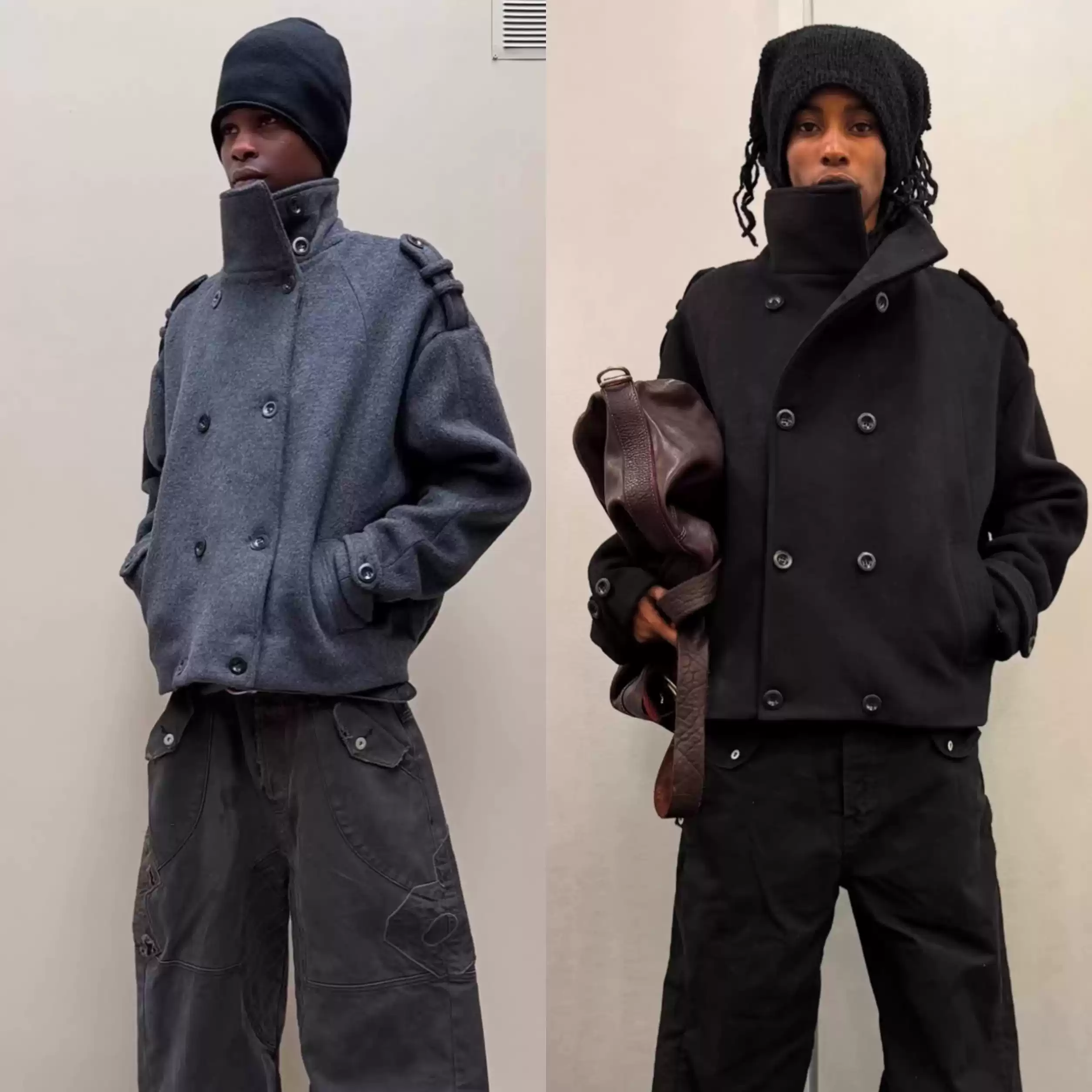 NO/FAITH STUDIOS BUTTON UP MARINE JACKET