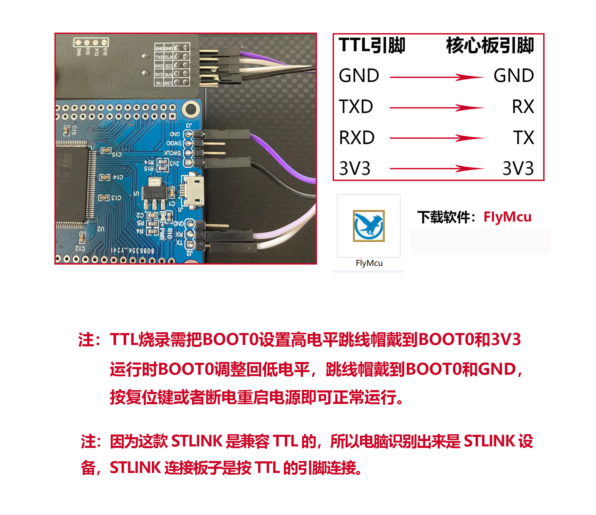 STM32 마이크로컨트롤러 디버깅용 ST-Link V2 프로그래머 및 USB to TTL 시리얼 어댑터