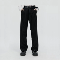 BLUEWARNING (BW) Quần dài màu đen 18AW quần tây công sở
