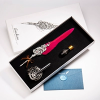 (Серебряный) Фэнтезийные перья (вино красное)