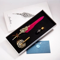 (Золото) Фэнтезийные перья (вино красное)