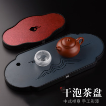 Jinge pure copper tea tray dry brewing tea table kung fu tea set water storage small tea tea tea tea tea tray household simple tea