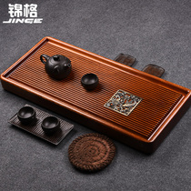 Jinge whole rosewood tea tray solid wood extra-large tea table drainage tea tray household kung fu tea set