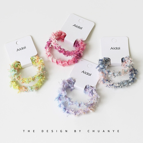 Kawano Candy Color Hair Circle net Red 2024 Новый ниша дизайн головы веревка и волосы резиновый рух