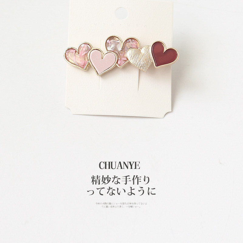 Sichuan Wild Hair Clip Japan-South Korea Streaming Su Loving Side Clip Hair Accessories Net Red Brief Approu Sea Clip Side Clip Back Brain Spoon Girl Hair Clip