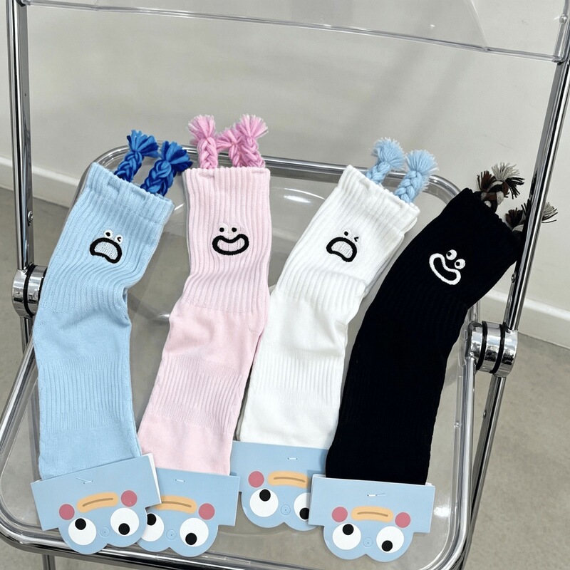 Cute Socks for Girls, Quirky Cartoon Ins-Style Trendy Fun Student Socks, Ugly-Cute Braided Accessories, Cotton Socks to Pair with Clogs Cute Socks for Girls, Quirky Cartoon Ins-Style Trendy Fun Student Socks, Ugly-Cute Braided Accessories, Cotton Socks to Pair with Clogs
