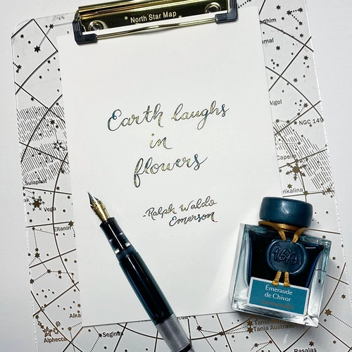 Франция J.Herbin Emerald 1670 Pen Color Ink Несуглеродная живопись, погруженная в воду из золотых чернил