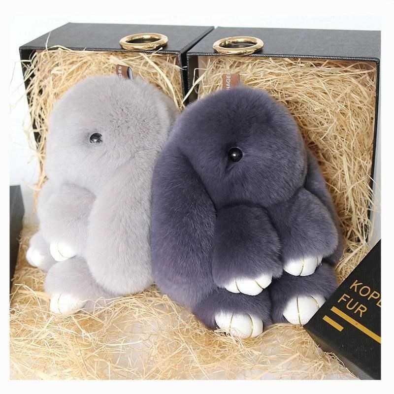 Imitation Rex Rabbit Fur Suede Dress Dead Rabbit bunny bunny bag hanging decoration Mengmeng Rabbit rabbit Plush Doll Pendant Rabbit Rabbit