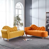European style chaise longue small apartment rental house chaise lounge shop modern simple technology cloth chaise longue
