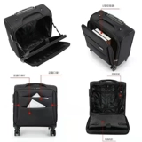 Портативный чемодан подходит для мужчин и женщин для путешествий, ткань оксфорд, 12 дюймов, 14 дюймов, 16 дюймов