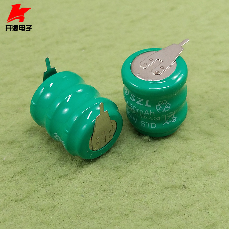 3 6V60mAh button nickel-cadmium rechargeable battery circuit board rechargeable battery