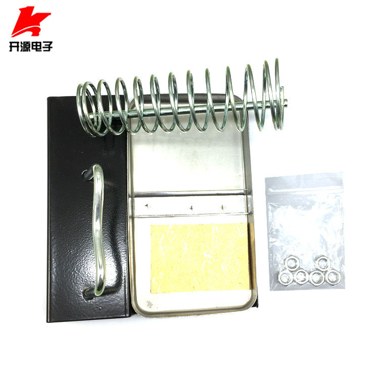 High quality square soldering iron frame with high temperature sponge multi-function metal soldering iron frame