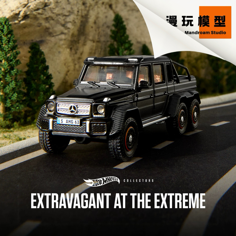 Hot Wheels Elite 1/64 Mercedes-Benz G-Class G63 Amg 6X6 Off-Road Hot Wheels Elite 1/64 Mercedes-Benz G-Class G63 Amg 6X6 Off-Road