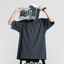 (Buy autumn clothes and send T-shirts) cotton T-shirt loose version (the same size of the clothes)