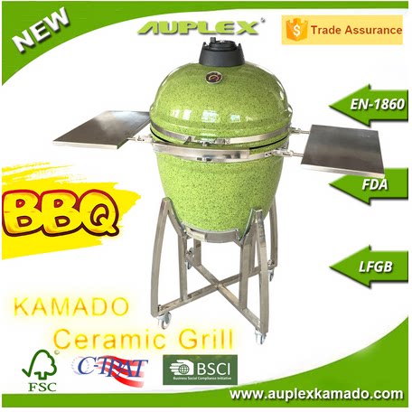 Manufacturer direct sale 21 inch egg-shaped charcoal barbecue oven glazed surface Ceramic Grill Oven