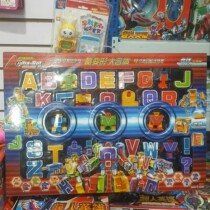 New 26 English letters Gang Legion fantasy cute character series cool deformation big fit robot children play