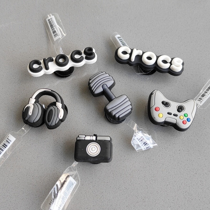 New Crocs Shoe Charms Accessories Fitness-Style Men's Sports Dumbbell Crocs Decorative Shoe Buckle Jibbitz