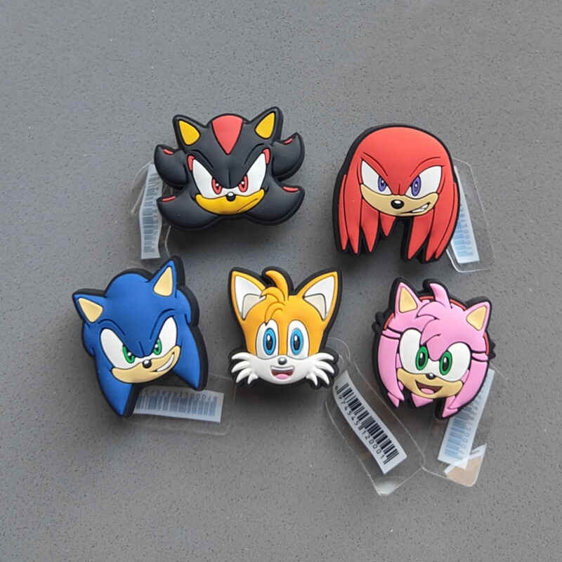 2025 New Crocs Shoe Charms Accessories, Crocs Shoe Decorations, Sonic Jibbitz Shoe Accessories