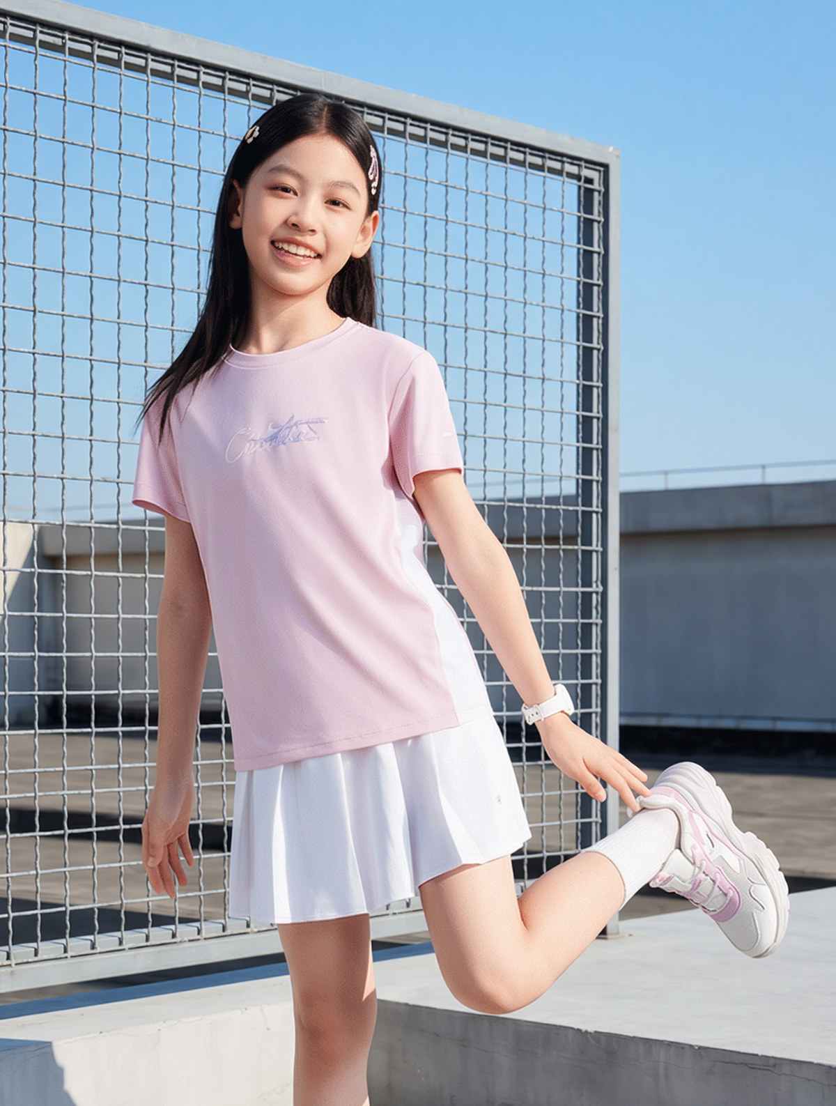 鸿星尔克童装儿童短袖T恤男童运动速干衣夏季新款青少年女童上衣 — 37
