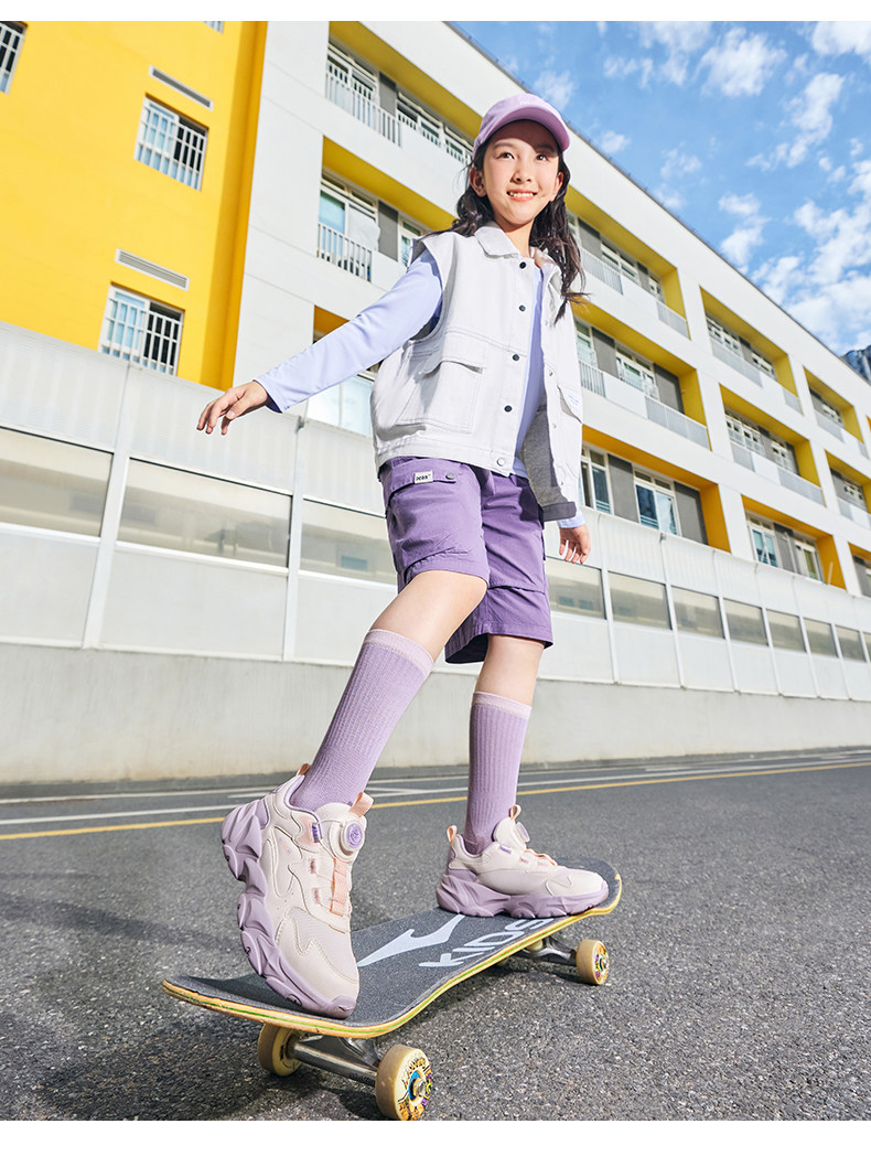 衍界4|鸿星尔克童鞋女童运动鞋秋季女孩鞋子网面透气儿童休闲鞋 — 22