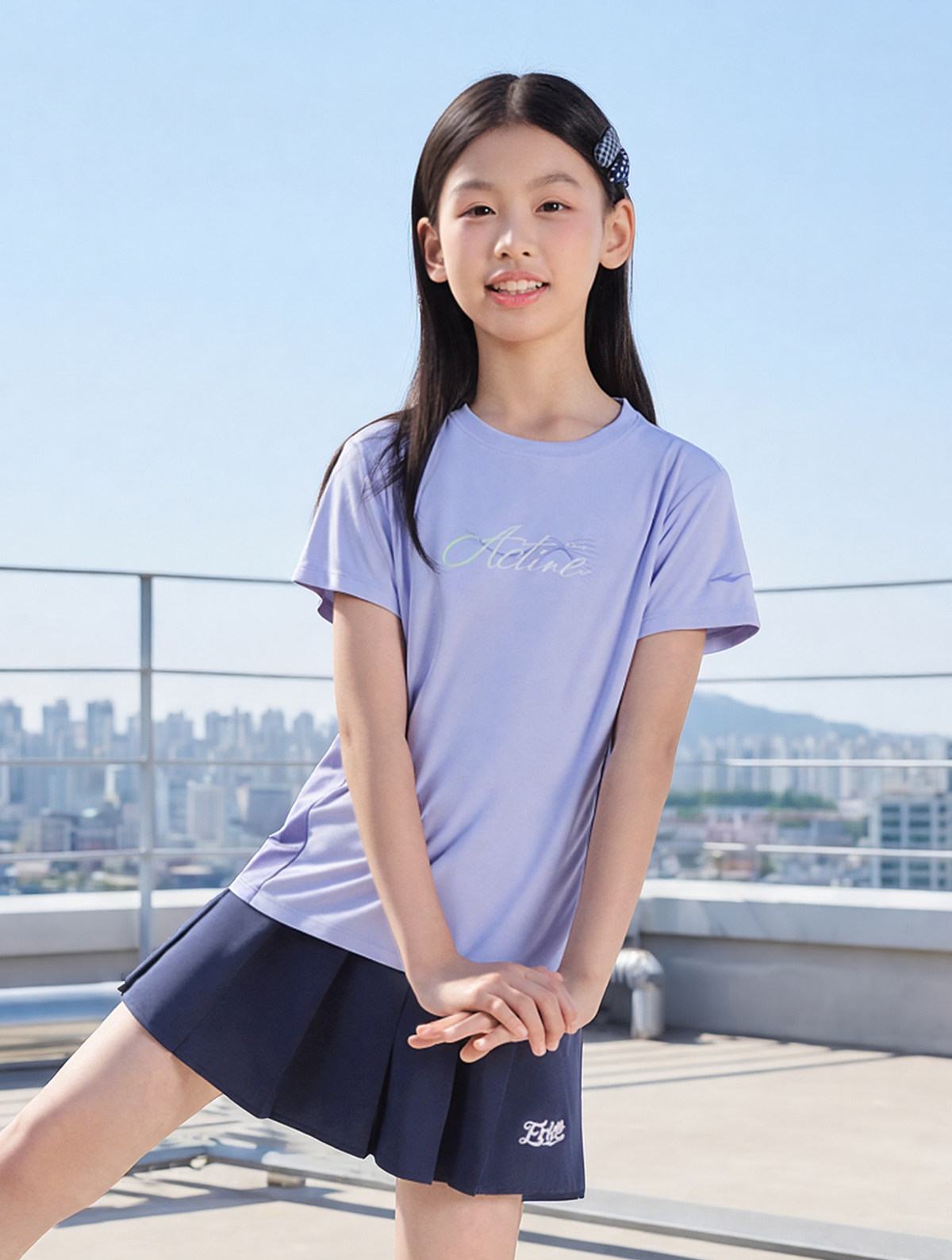 鸿星尔克童装儿童短袖T恤男童运动速干衣夏季新款青少年女童上衣 — 40