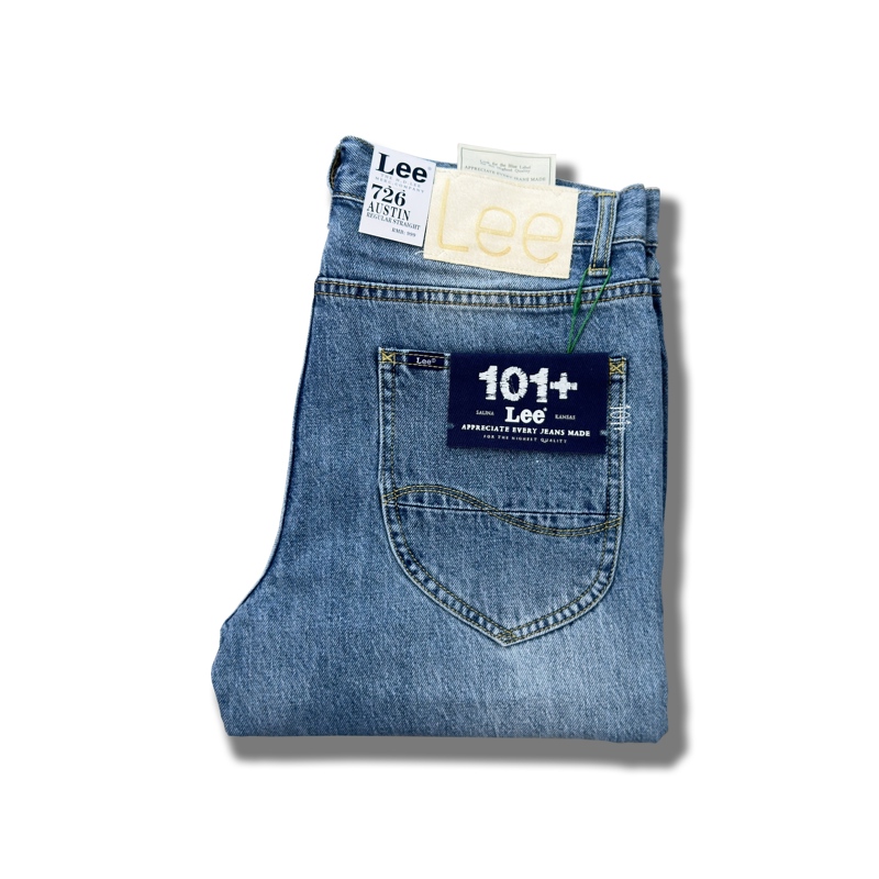 Lee Spring and Summer New Style Fine Jade Cool Men's 101+726 Loose Straight-Leg Jeans L127266Usbkb