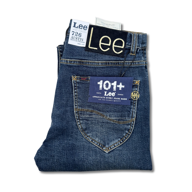 Lee's New Forbidden City Collaboration Series 101+726 Mid-Rise Standard Straight-Leg Fashionable Versatile Men's Denim Pants