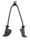 Patented Double-Ended Rope Pull-Down Rope for Fitness, Biceps and Triceps Resistance Rope, High Pull-Down Handle, Fly Bird Handle