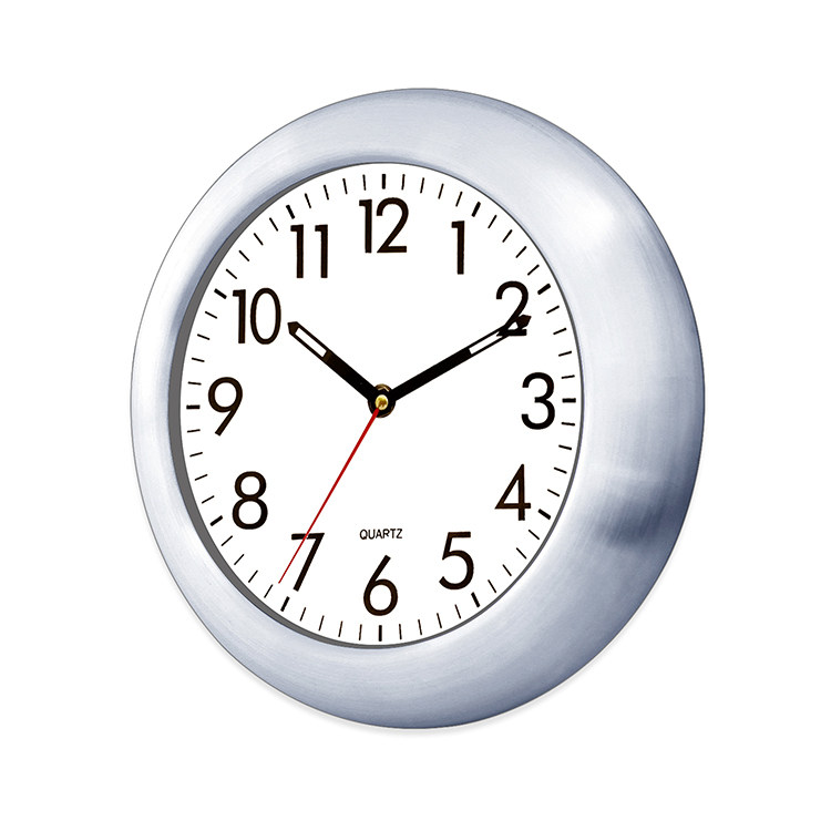10 inch modern minimalist fashion round metal aluminum shell ultra-quiet home wall clock office living room storefront clock