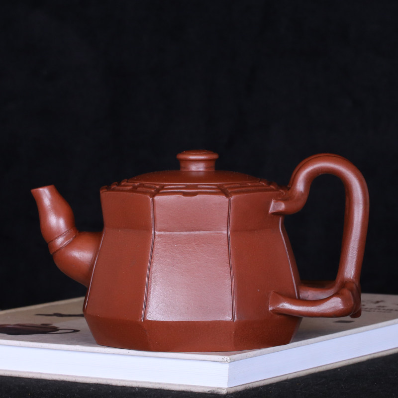 Taiwanese returning old purple clay pot, famous master, Cheng Shouzhen of the Republic of China, hand-made gossip harvest pot