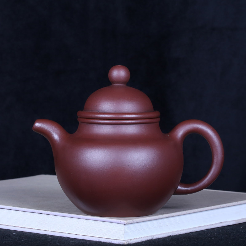 Taiwan Looping old teapot Yixing Purple Sand famous early Gu Jingzhou handmade old purple mud drop ball pot